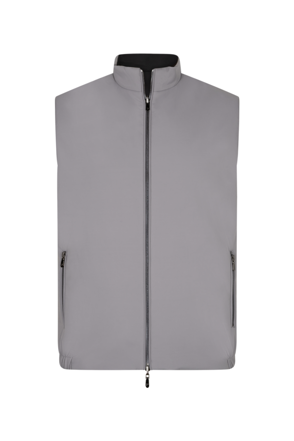 Black and Grey reverseble body warmer