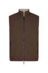 Brown beige reverseble body warmer