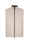 Brown beige reverseble body warmer