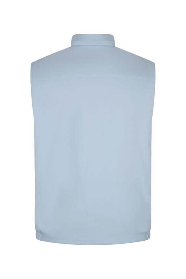 Deep blue and Powder bleu reverseble body warmer