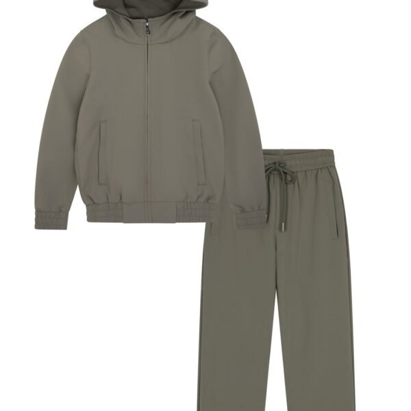 New Waves Kids Olive Green Techsuits