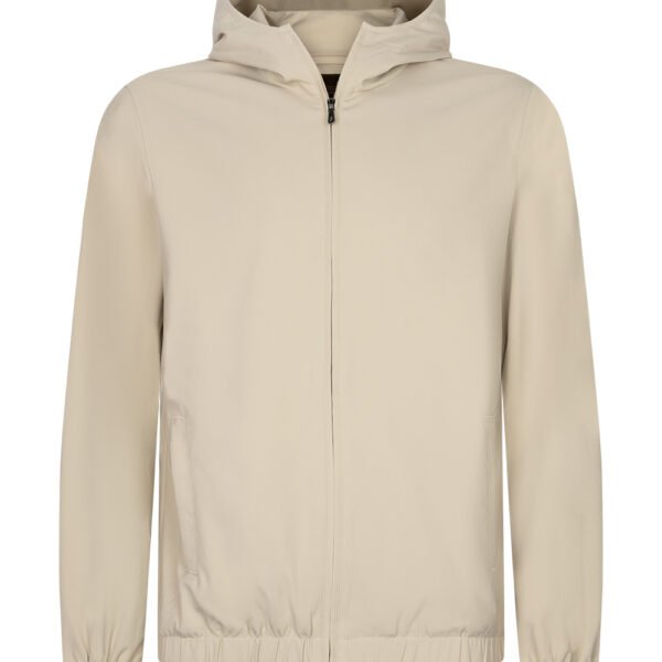 Beige Hooded Techsuit