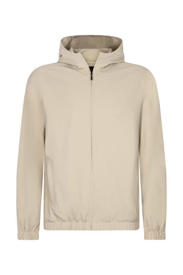 Beige Hooded Techsuit