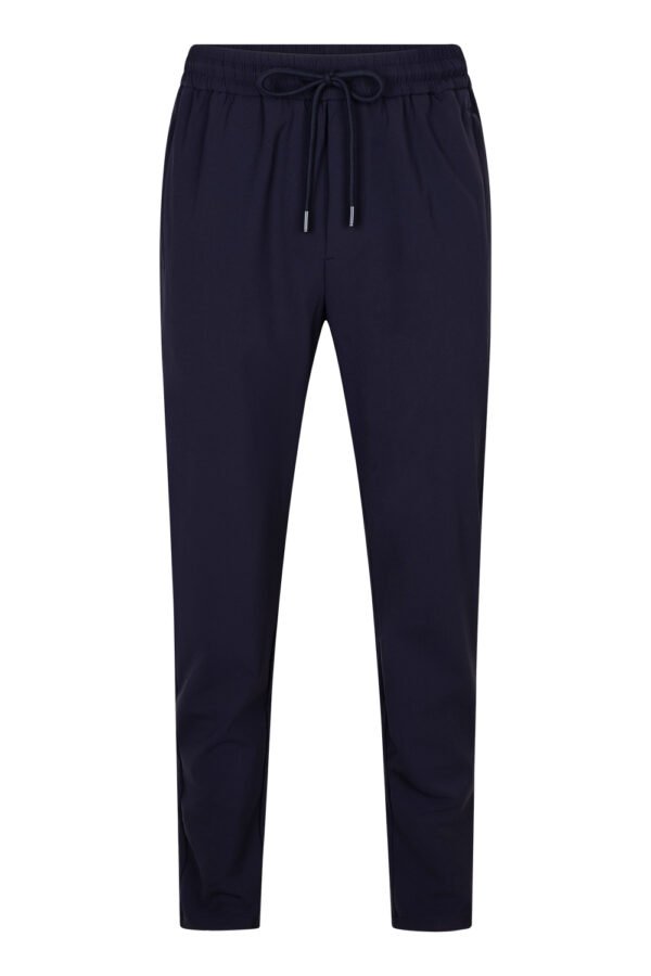 Navy Blue Refined Trousers