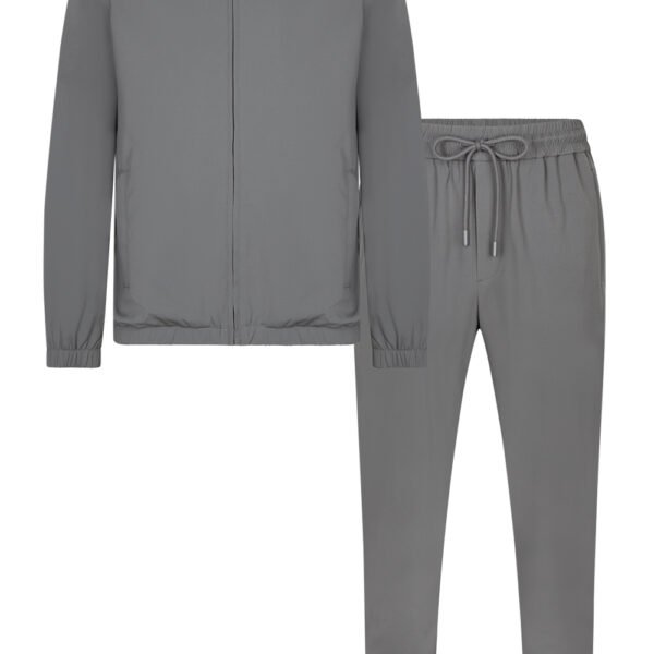 Grey Hooded Techsuit