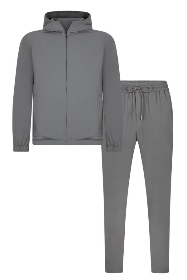 Grey Hooded Techsuit