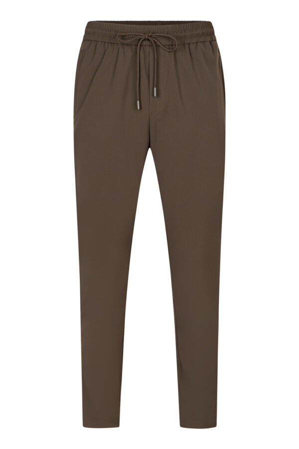 Taupe Brown Refined Trousers