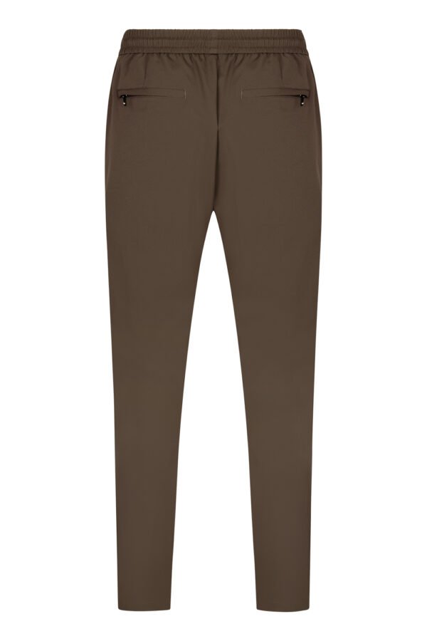 Taupe Brown Refined Trousers