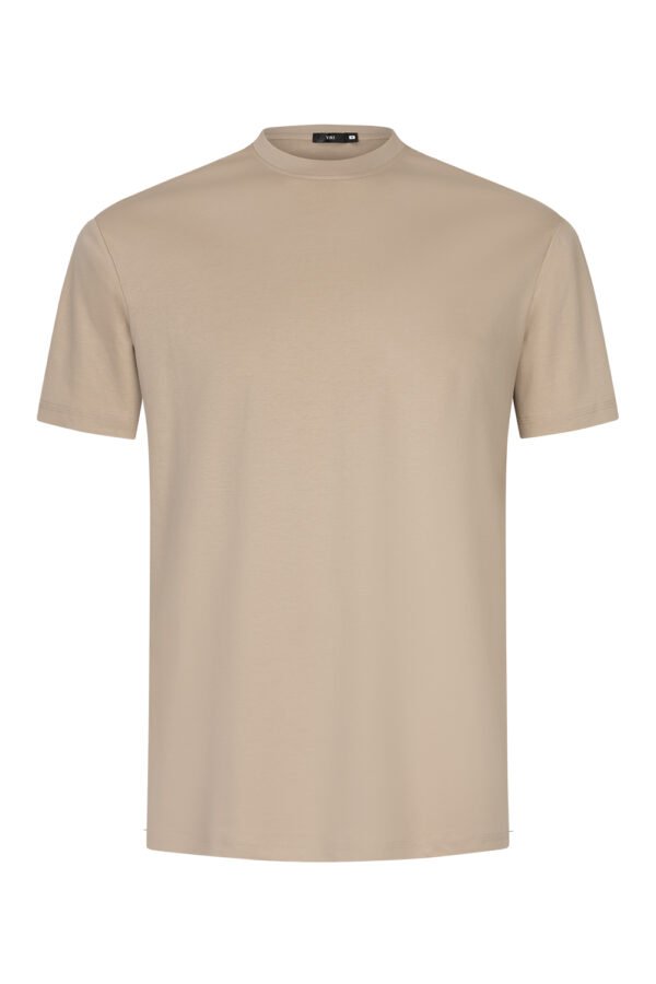 Beige Sheen Sleeve Shirt