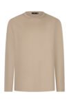 Beige Long Sleeve Sheen Shirt