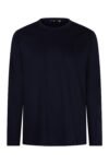 Navy Blue Sheen Long Sleeve Shirt