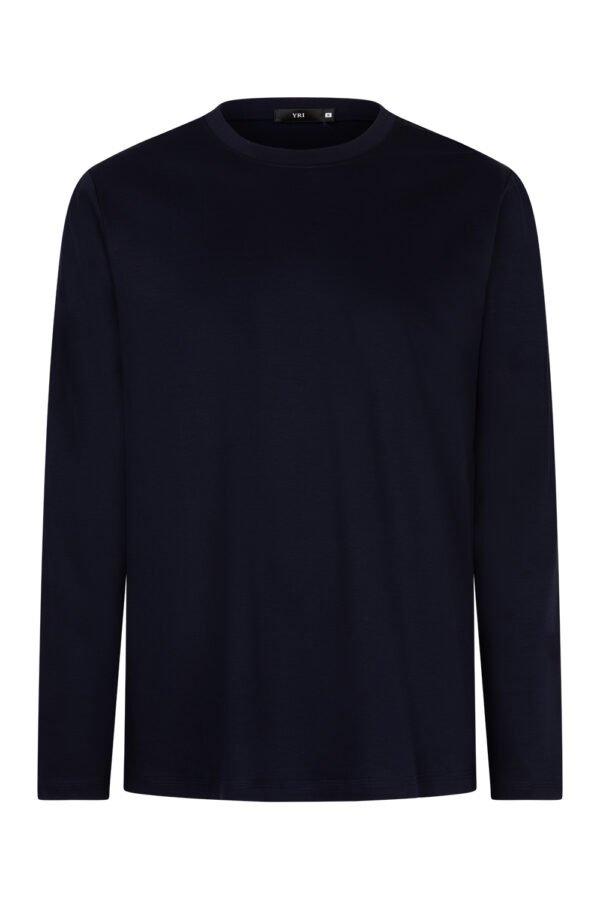 Navy Blue Sheen Long Sleeve Shirt