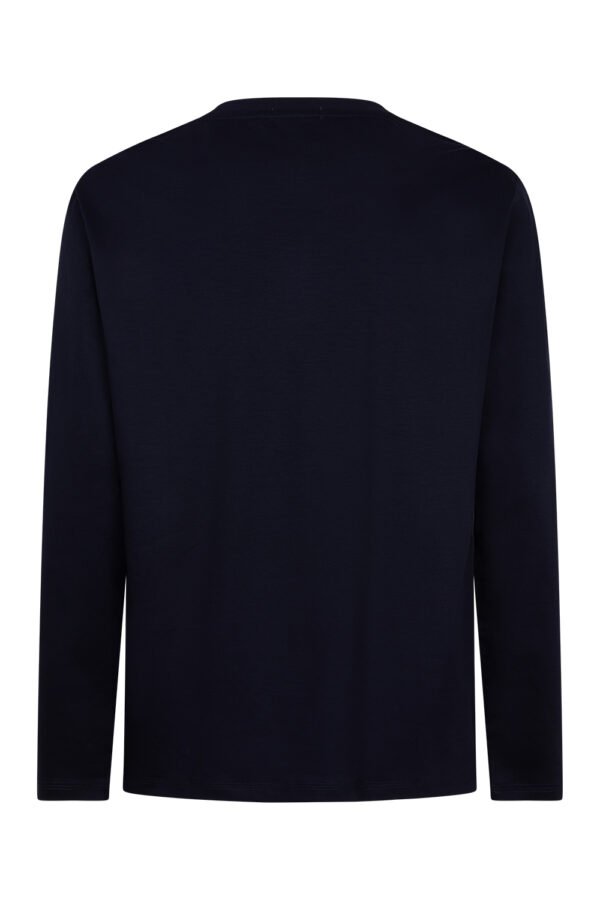 Navy Blue Sheen Long Sleeve Shirt