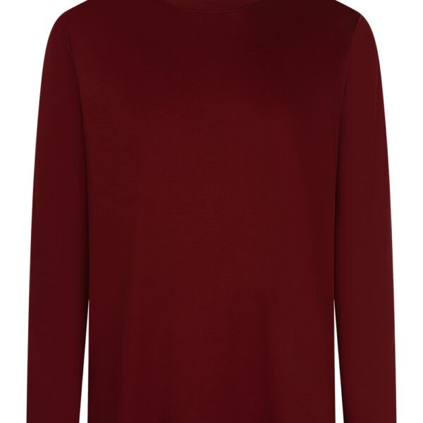 Burgundy Sheen Long Sleeve Shirt