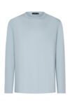 Baby Blue Sheen Long Sleeve Shirt