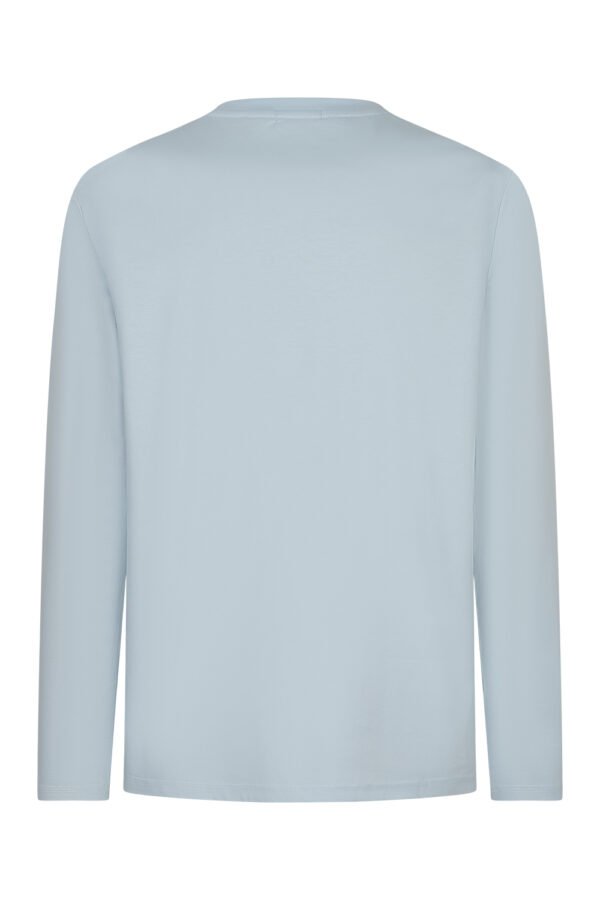 Baby Blue Sheen Long Sleeve Shirt