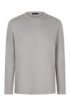 Light Grey Sheen Long Sleeve Shirt