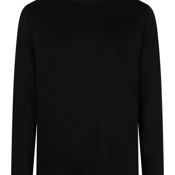 Black Long Sleeve Sheen Shirt