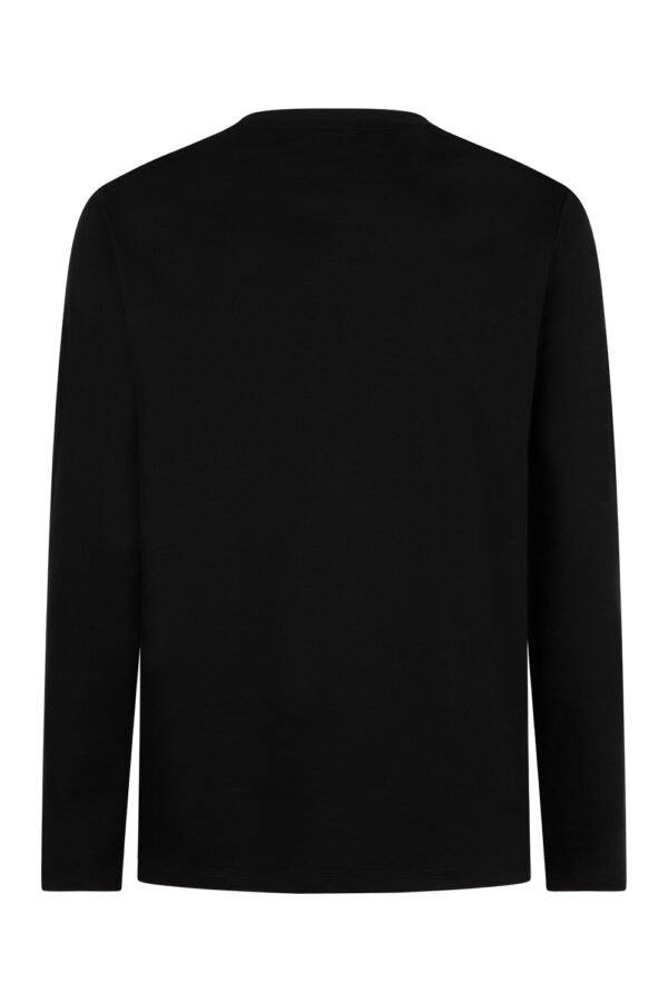 Black Long Sleeve Sheen Shirt