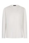 White Long Sleeve Sheen Shirt