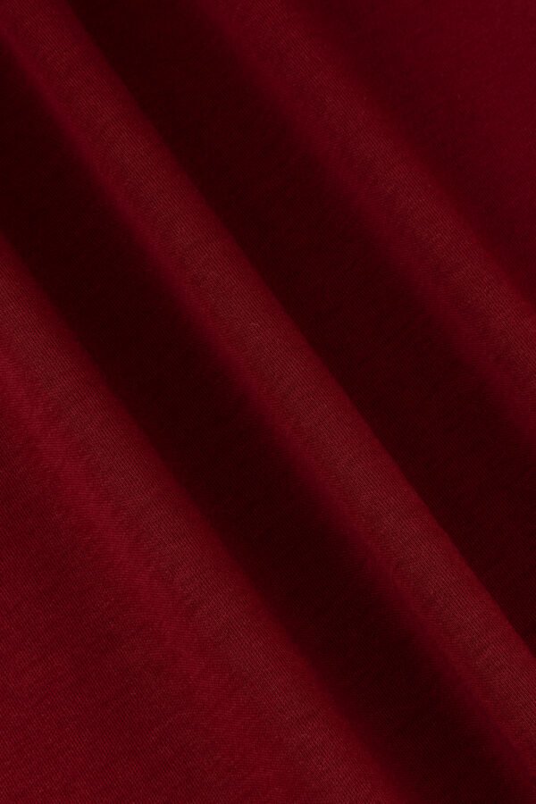 Burgundy Sheen Long Sleeve Shirt